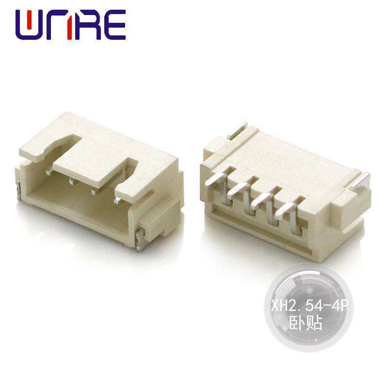 XH2.54-4P   卧贴