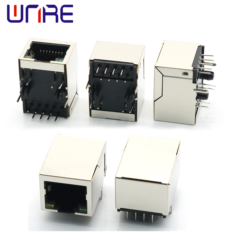 RJ45-59单口带灯后脚